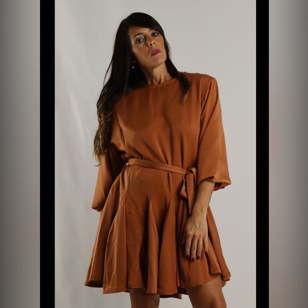 Satin Mini Dress
